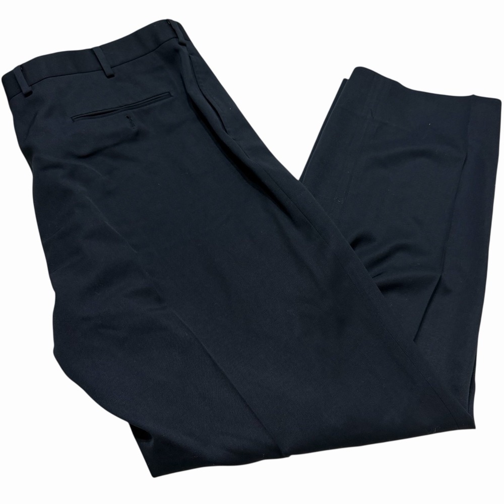 Brooks Brothers Madison Wool Dress Pants 44x31 Navy Classic Fit Suit Trousers‎